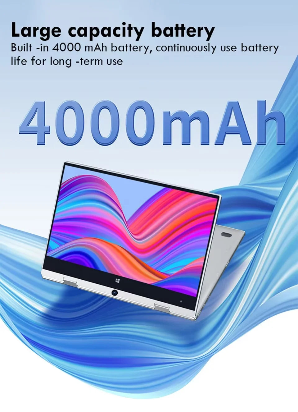 Portable 2 in 1 Laptop Computer Intel Core i7-8