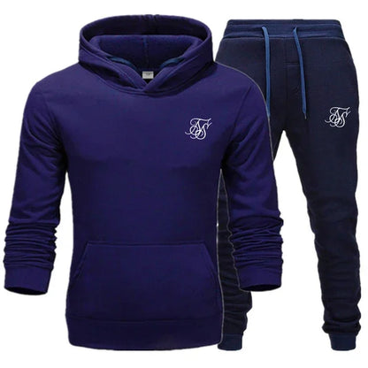 Men's sports suit hooded sweatshirt suitable for gym  casual  summer   fashionable street sportswear