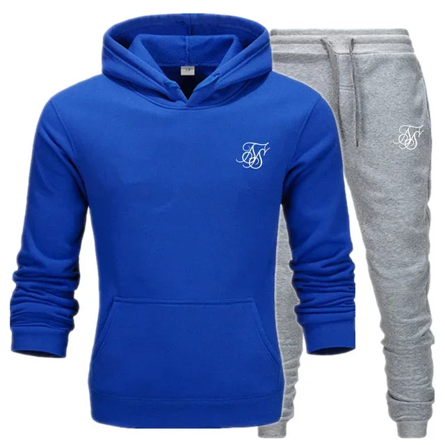 Men's sports suit hooded sweatshirt suitable for gym  casual  summer   fashionable street sportswear