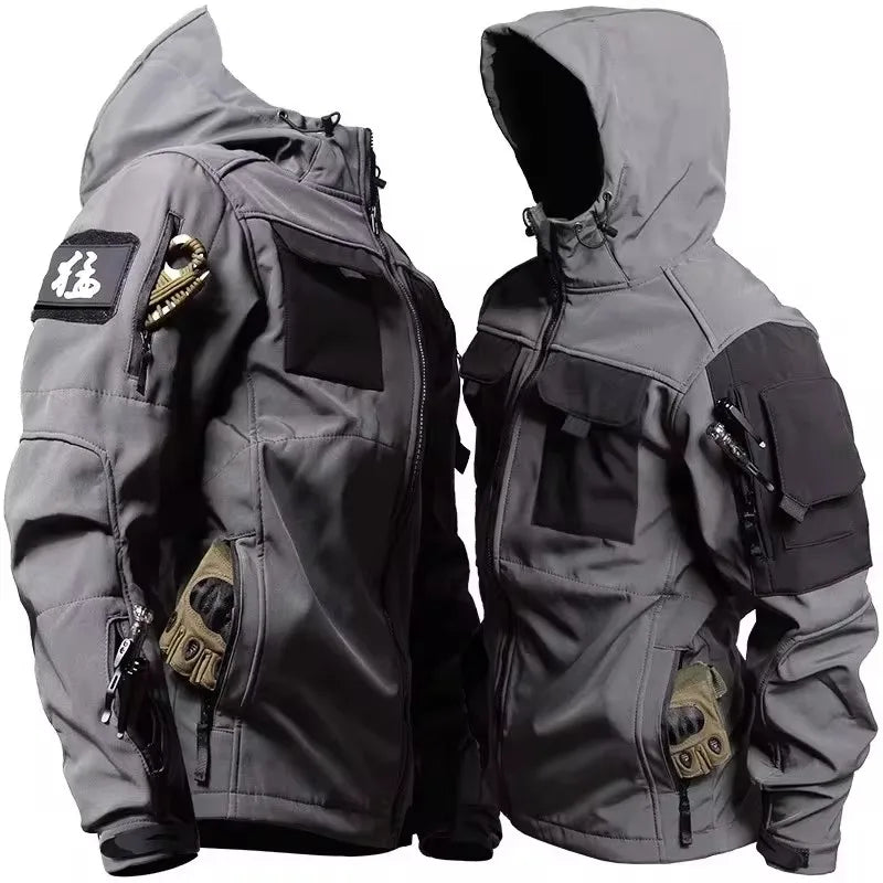 Tactical Jackets Men Outdoor Waterproof Hood Windbreaker Work