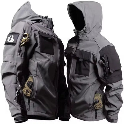 Tactical Jackets Men Outdoor Waterproof Hood Windbreaker Work