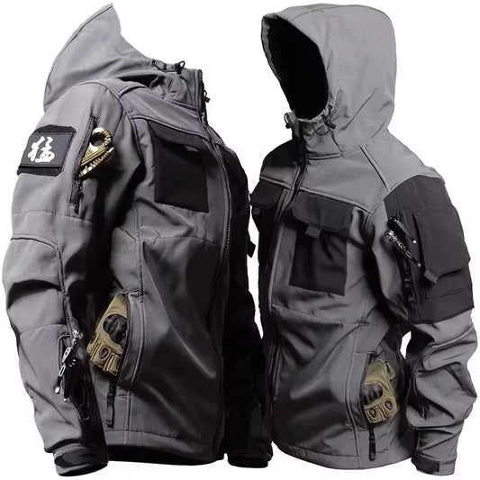 Tactical Jackets Men Outdoor Waterproof Hood Windbreaker Work