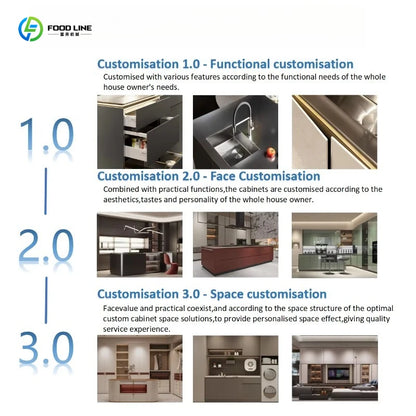 Customized Bestselling Custom Outdoor Kitchen Modern Design Modern Modular Stainless Steel Cabinets