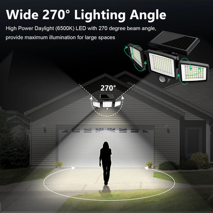 (5/4/3/2/1 pcs) 3-Head Solar Outdoor