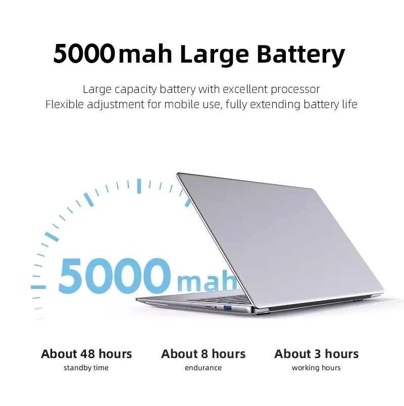 Portable Office Laptop Computer 14.1" 12GB RAM Windows 11