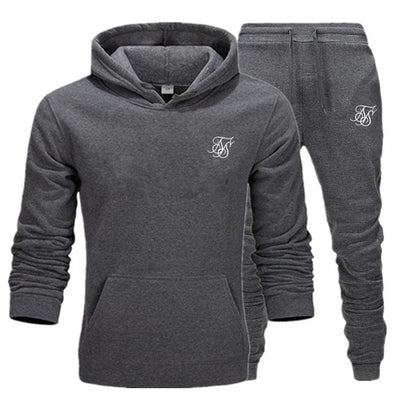 Men's sports suit hooded sweatshirt suitable for gym  casual  summer   fashionable street sportswear