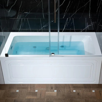 60x30 Inch Alcove Whirlpool Tub, Heated Jetted