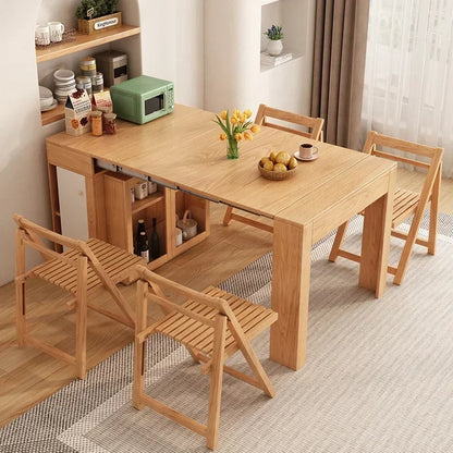 Modern Dinning Tables Multi-functional Extendable Tables Folding Wood Dining Table Color can be customized