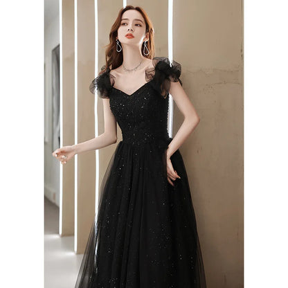 2026 New Evening Dress Dress, Women's Black,