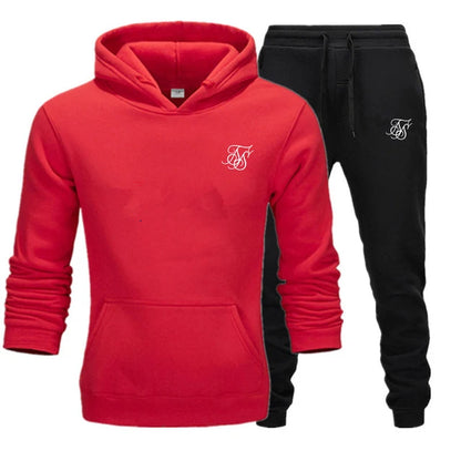 Men's sports suit hooded sweatshirt suitable for gym  casual  summer   fashionable street sportswear