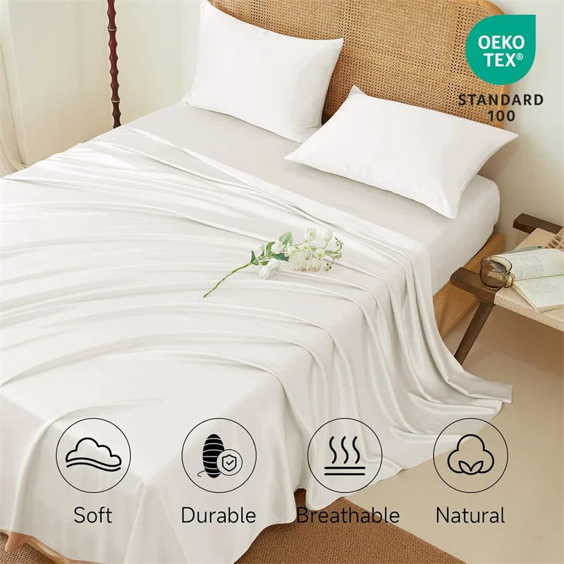 100% Silk Bed Sheet Set Luxury Mulberry