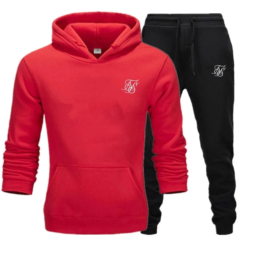 Men's sports suit hooded sweatshirt suitable for gym  casual  summer   fashionable street sportswear