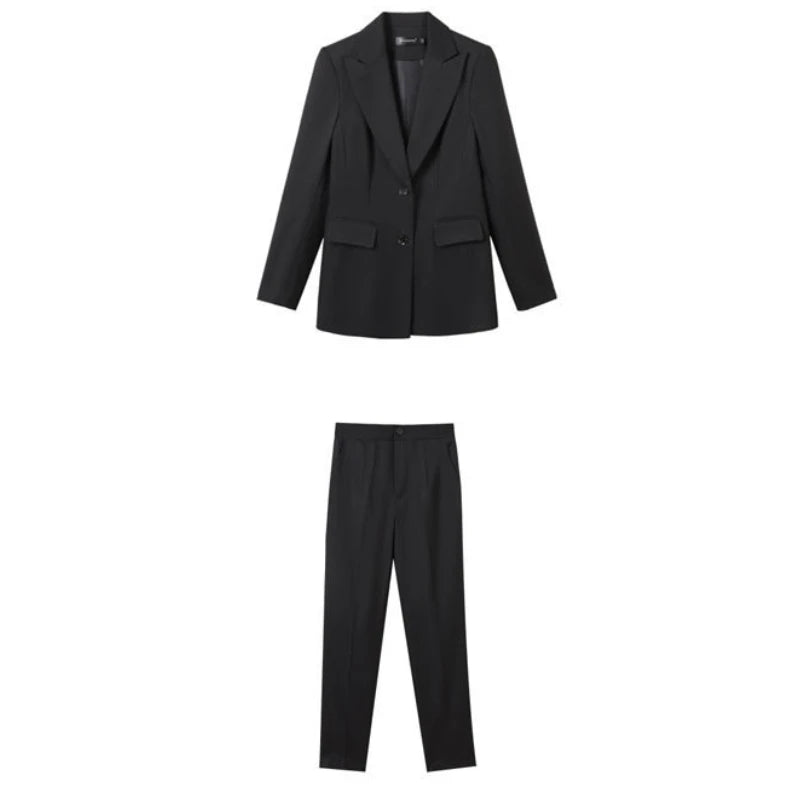 Women's 2 Pant Set Luxury Outfits Aesthetic Business