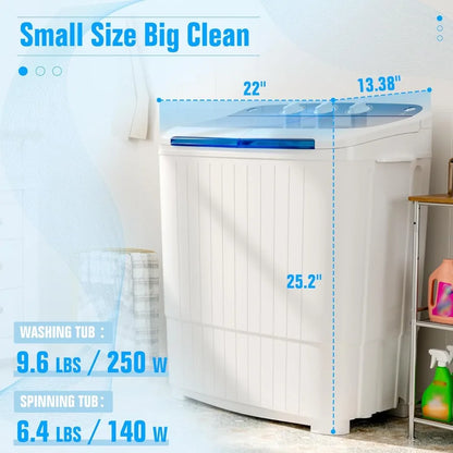 Portable Washing Machine with Longer Hose 16lbs