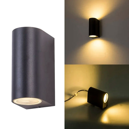 Outdoor Wall Light Garden Lamps 2 Head Outside Up Down