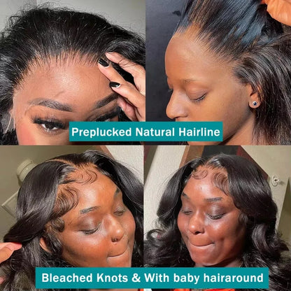 Human Hair Preplucked Brazilian 13x6 Lace Front