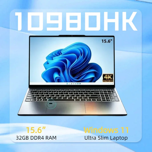 15.6 Inch LENO Laptop Windows 11 Pro Intel Core i9-10980HK 32GB DDR4 M.2 2048GB SSD Ultrabook Fingerprint Unlock WIFI 5 BT