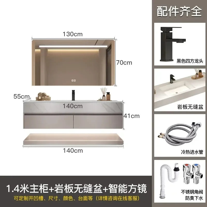 Bathroom Storage Cabinet Single Set Bathroom Vanity Sink Set Modern