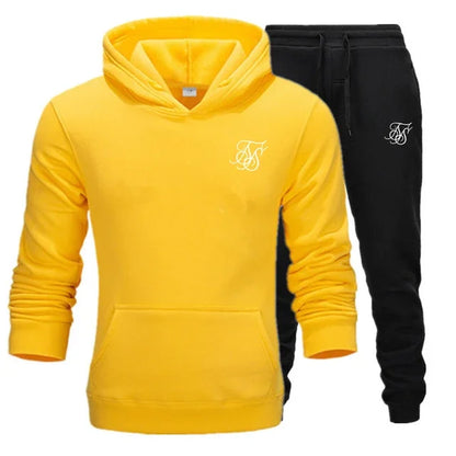 Men's sports suit hooded sweatshirt suitable for gym  casual  summer   fashionable street sportswear