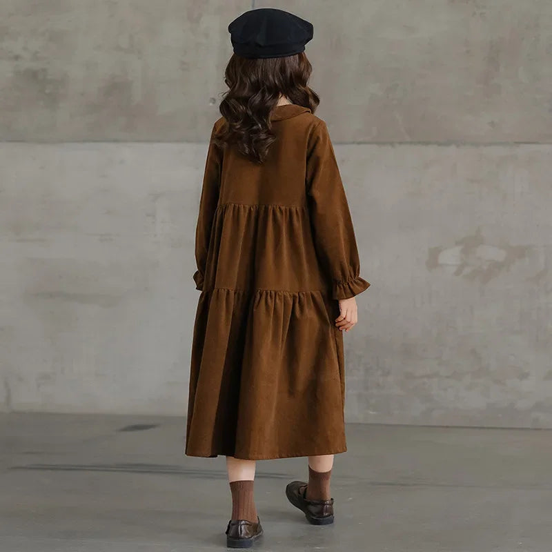 New Corduroy Dress Teen Girl Autumn Winter