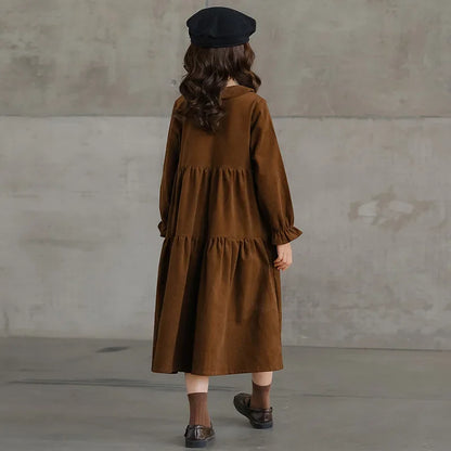 New Corduroy Dress Teen Girl Autumn Winter