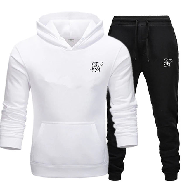 Men's sports suit hooded sweatshirt suitable for gym  casual  summer   fashionable street sportswear